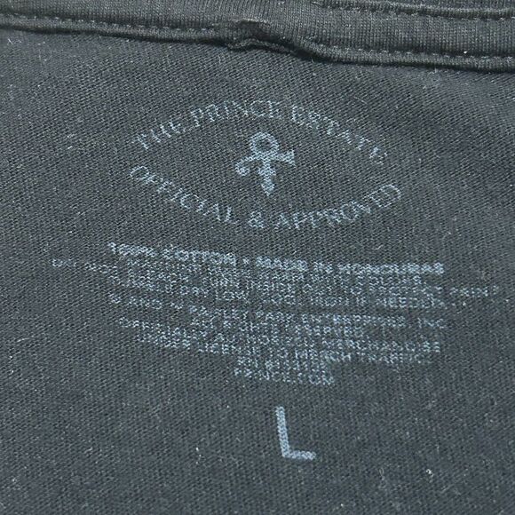 Prince Purple Rain short sleeve black shirt size large - Picture 6 of 16